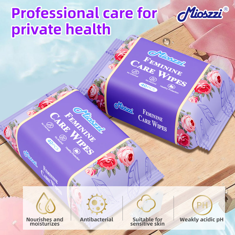 1. Disposable female care wipes, clean and hygienic.
2. No chemical additives, no dyes, moisturizing, soothing and calming sensitive skin.
3. Multi-purpose wipes, very suitable for home and apartment
4. Water-based wipes, effective moisturizing skin.
5. No-rinse private hygiene wipes for menstrual women.