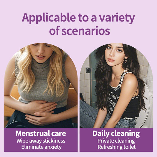 1. Mild and weakly acidic, it will not disrupt the immune balance of the private parts.
2. Mild formula, no chemical additives, no fragrance, no irritation.
3. Super soft non-woven fabric, skin-friendly touch, reducing friction on sensitive skin.
4. Multi-purpose, suitable for cleaning after sweating during exercise and after intimacy.
5. Deodorant body wipes can effectively eliminate dirt, grime, and sweat.
6. It can be easily put into the bag when going out, without taking up space.