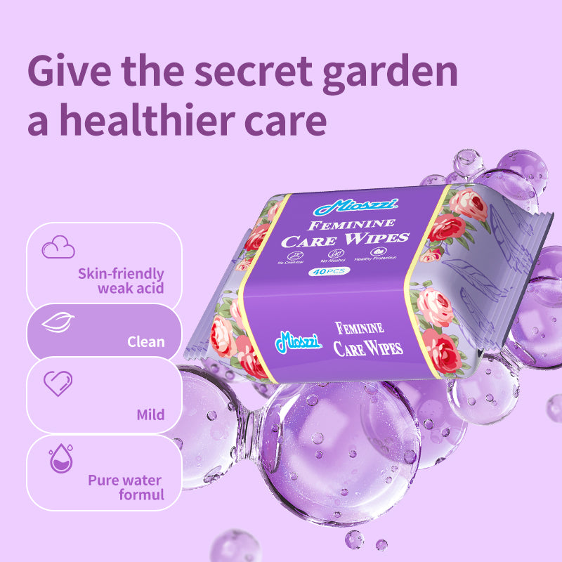 1. Disposable feminine care wipes, throw away after use, clean and hygienic.
2. Contains no harmful chemical additives, no dyes, moisturizes and soothes sensitive skin.
3. Multi-purpose wipes, daily necessities for homes and apartments.
4. Add EDI pure water, and water-based wipes, to effectively moisturize the skin.
5. Private hygiene wipes for women during menstruation that do not need to be rinsed.