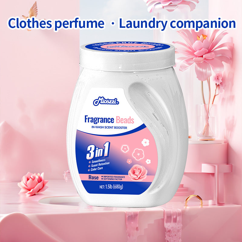 1. The fragrance enhancement beads can effectively remove room odors and musty odors.
2. The laundry fragrance enhancement beads can be used as an air freshener.
3. Air freshener and home fragrance for the house, car or office.
4. Friendly material formula, pet-friendly, safe for home use.
5. 1.5 lbs large barrel, suitable for home use, large quantity, affordable price.