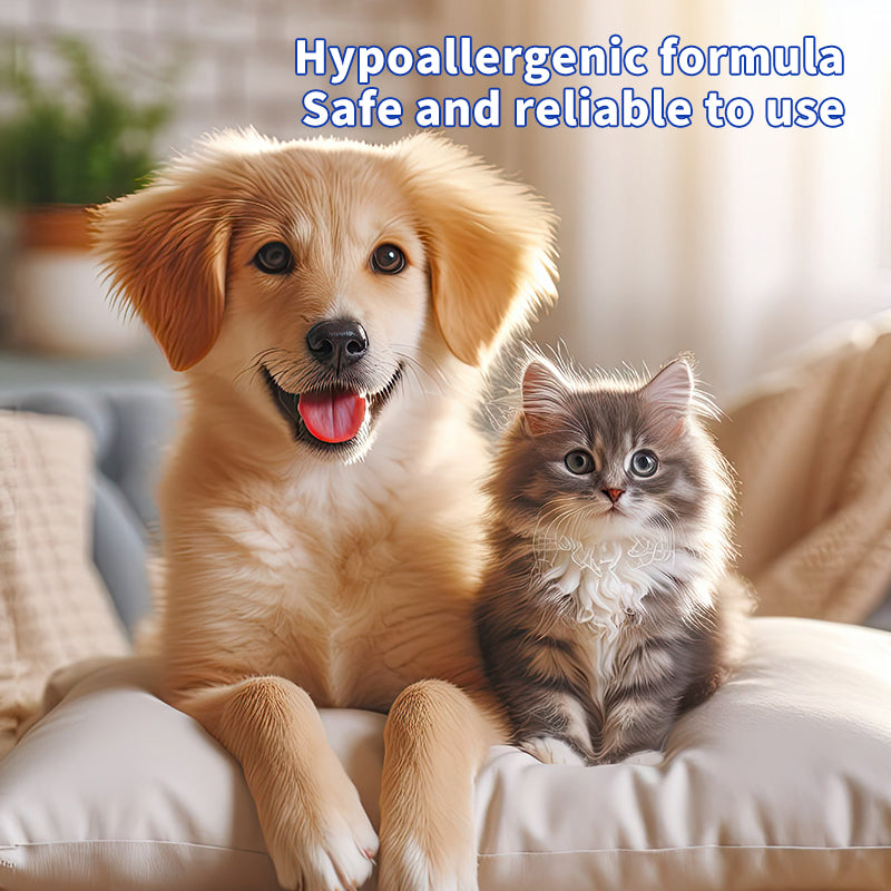 1. Infused with witch hazel extract and EDI pure water, effectively moisturize skin and hair while cleaning.
2. Pet-friendly wipes, no dyes, no bleach.
3. Safely remove sweat, body oil and dirt, while deodorizing the surface and fighting bacteria.
4. Cleans surface floating hair and oil, keep it itch-free.
5. Cleansing massage deodorant 3-in-1 pet mitt wipes.