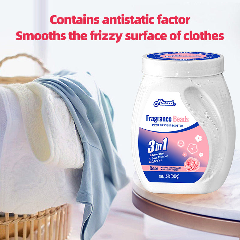 1. Laundry fragrance beads using deodorant technology effectively decompose odor molecules.
2. Microcapsule blasting technology allows clothes to retain fragrance for a long time.
3. Deodorant beads used for clothes can effectively remove sweat stains that are difficult to remove.
4. Effectively soften fabrics, anti-static to prevent clothing from clumping.
5. Value pack combination suitable for home use, large quantity and affordable price.