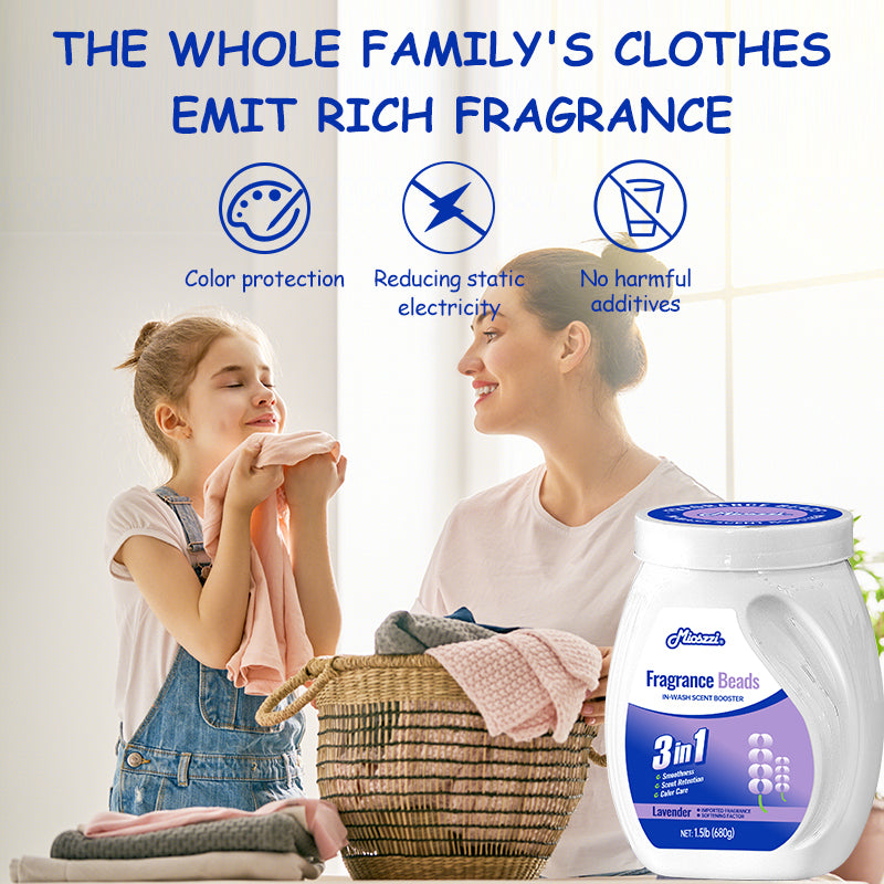 1. Powerful function, effective softening of fabrics, anti-static.
2. Hypoallergenic formula, safe to use for sensitive skin.
3. Laundry freshener that stays away from odor troubles.
4. Colloidal microcapsule technology, rubbing clothes to keep fragrance for a long time.
5. Large package suitable for home use, large quantity and affordable price.