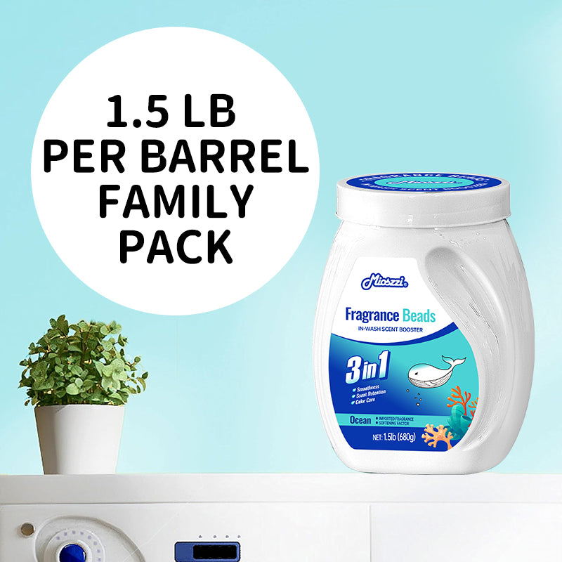 1、1.5lb large barrel for family use, large quantity and affordable.
2、Smoothness、scent retention and color care three effects in one.
3、Effectively prevent the clothing from clumping, remove static electricity and help the clothing to restore its natural elasticity and softness to the skin.
4、The cedar and amber collision of the sea breeze fragrance, makes clothes continue to retain fragrance.
5、Safe on all washing machines and safe on all fabrics.