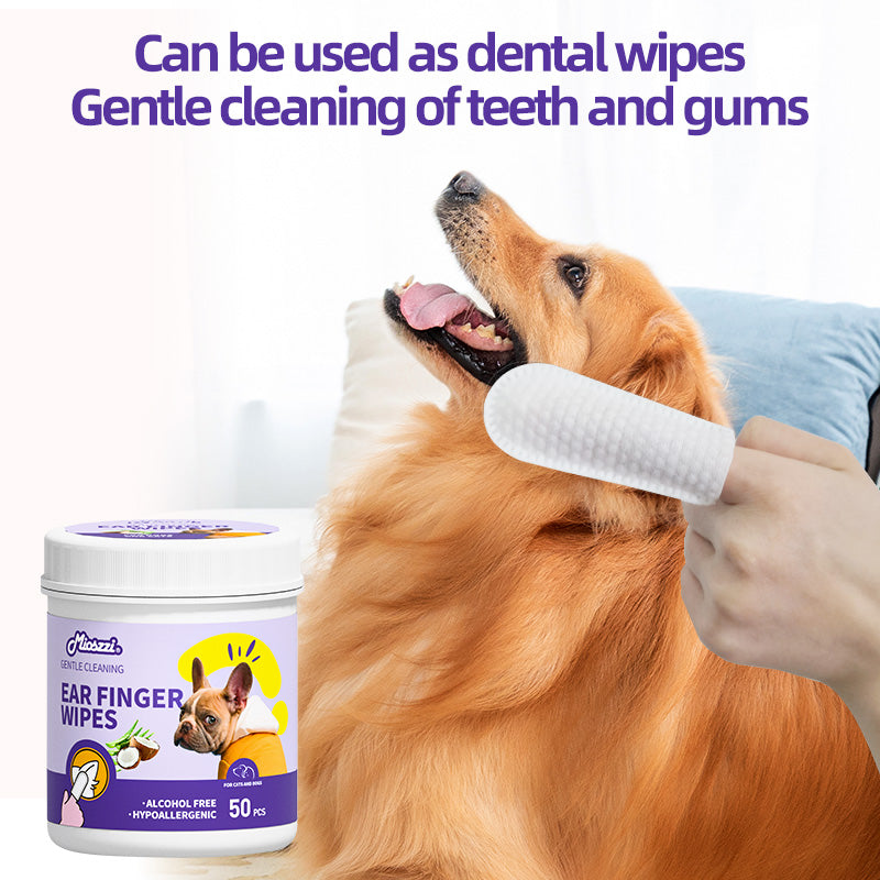 1. Safe alcohol-free formula, specially designed for pets, ensuring pet-friendly wipes.
2. Infused with tea tree oil essence, it effectively nourishes pet hair and brings a smooth and smooth effect.
3. It has strong cleaning power, can easily remove dirt on pets, and has an anti-itching effect.
4. Multifunctional finger wipes, suitable for cleaning and care of sensitive areas such as pets' buttocks and eyes.
5. It adopts a barrel packaging design with good sealing, so there is no need to worry .
