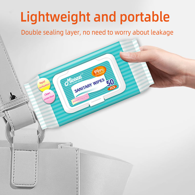 1. Hypoallergenic formula, no bleach, wipe baby toys with confidence.
2. EDI pure water wipes, clean the skin while moisturizing the skin.
3. Powerful antibacterial effect, can clean and kill 99.9% of viruses and bacteria.
4. Weakly acidic pH formula, effectively reduces skin irritation.
5. Disinfectant wipes for travel and outings.