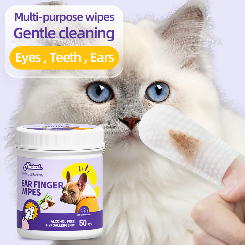 1. Safe alcohol-free formula, specially designed for pets, ensuring pet-friendly wipes.
2. Infused with tea tree oil essence, it effectively nourishes pet hair and brings a smooth and smooth effect.
3. It has strong cleaning power, can easily remove dirt on pets, and has an anti-itching effect.
4. Multifunctional finger wipes, suitable for cleaning and care of sensitive areas such as pets' buttocks and eyes.
5. It adopts a barrel packaging design with good sealing, so there is no need to worry about wip