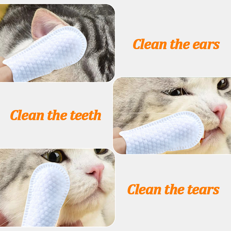 1. Natural and organic ingredients, vegan and cruelty-free.
2. Finger wipes can remove loose hair and dirt for quick cleaning.
3. Wipe away environmental allergens or irritants, and reduce dog dander very well.
4. Moisturize dry skin without rinsing, convenient and hygienic.
5. Universal wipes, suitable for both puppies and large dogs.