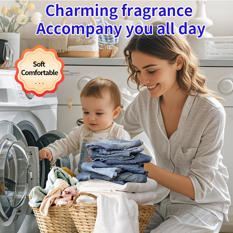 1. Laundry fragrance beads using deodorant technology effectively decompose odor molecules.
2. Microcapsule blasting technology allows clothes to retain fragrance for a long time.
3. Deodorant beads used for clothes can effectively remove sweat stains that are difficult to remove.
4. Effectively soften fabrics, anti-static to prevent clothing from clumping.
5. Value pack combination suitable for home use, large quantity and affordable price.