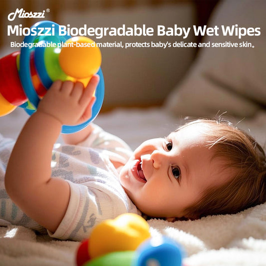 Mioszzi baby wet wipes use plant-based fiber non-woven fabrics, which are soft, thick and durable.