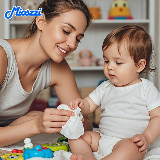 Mioszzi Baby Wet Wipes with Aloe Vera Extract are chosen for their natural safety, functionality, and thoughtful design. 