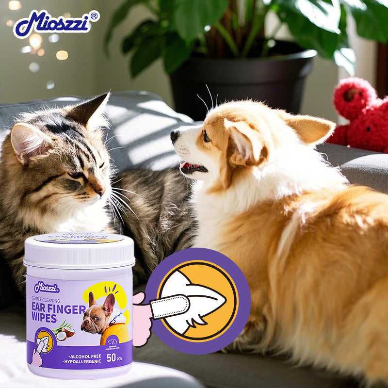 Mioszzi Pet Finger Wet&nbsp;Wipes - make pet cleaning easier and more caring!