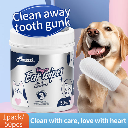 The Right Way to Clean Your Pet's Ears: Why Choose Finger Wipes Over Cotton Swabs or Ear Drops?
