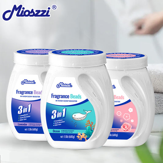 Mioszzi Fragrance Beads can be poured directly into the inner drum of the washing machine, or dissolved with a small amount of water before pouring. 