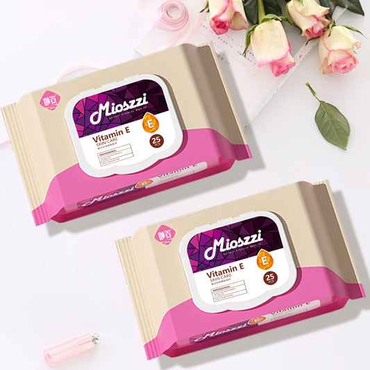 Mioszzi makeup remover wipes are made from plain woven non-woven fabric, which is soft and delicate, reducing friction on the skin.