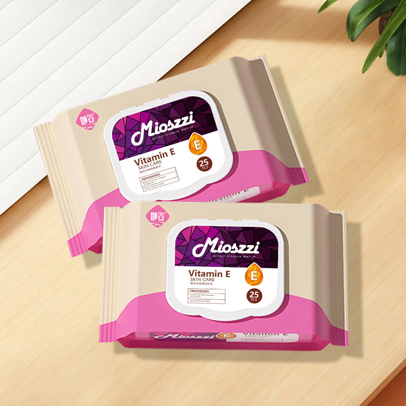 Mioszzi makeup remover wipes have a hypoallergenic formula, in which vitamin E is added, which can moisturize the skin to varying degrees and maintain the normal pH value of the skin.