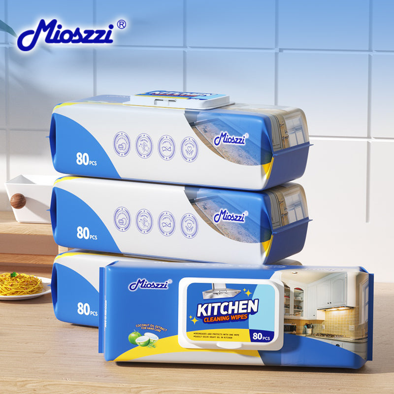 Kitchen cleaning wipes are usually designed to clean oil stains and stains in the kitchen