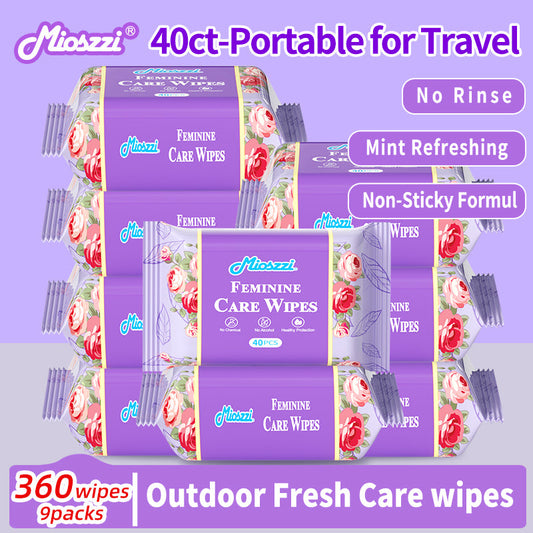 What's special about the ingredients in Mioszzi feminine hygiene wipes? What are the benefits of these ingredients for intimate area care?