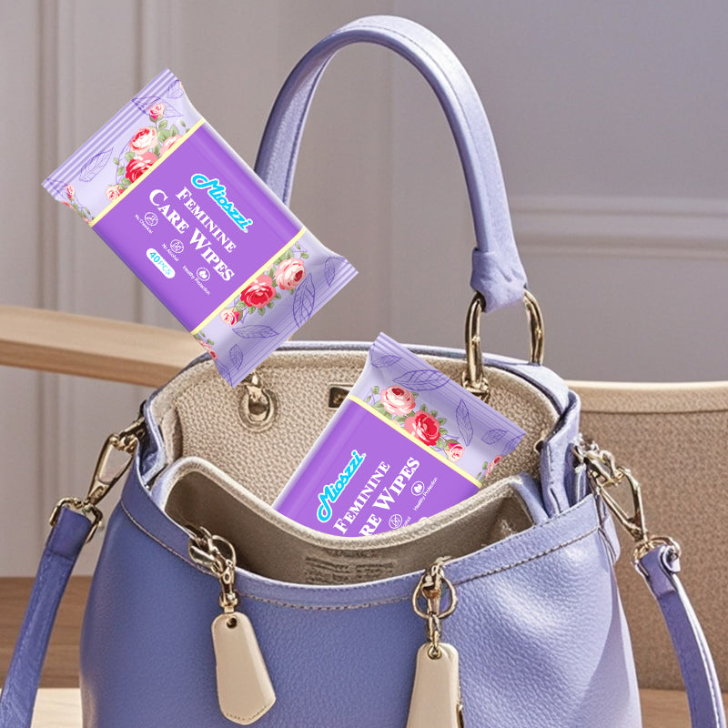 Female care wipes clean private parts, avoid bacterial growth, and are refreshing and odor-free. 