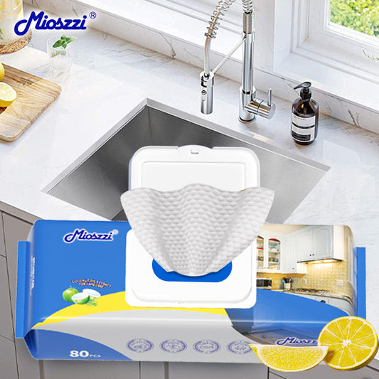 Mioszzi kitchen wipes, enlarged and thickened non-woven fabric, thick and durable, double the water absorption.