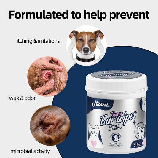 Why are Mioszzi Pet Ear Finger Wipes better at cleaning ears than regular wipes?