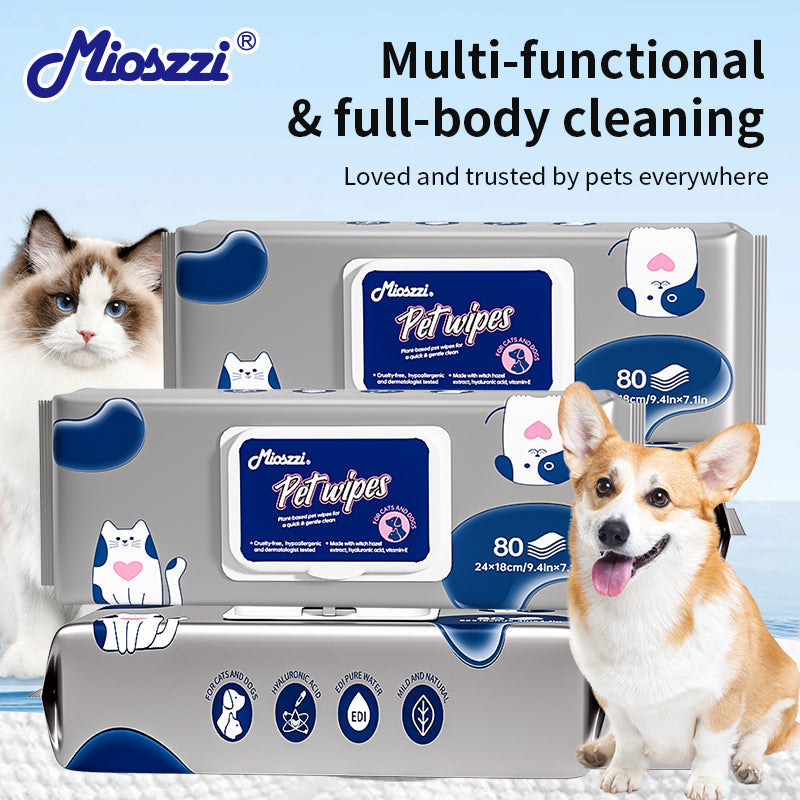 One wet wipe, suitable for multiple pets - Mioszzi Pet Wet Wipes Guide for All Pets