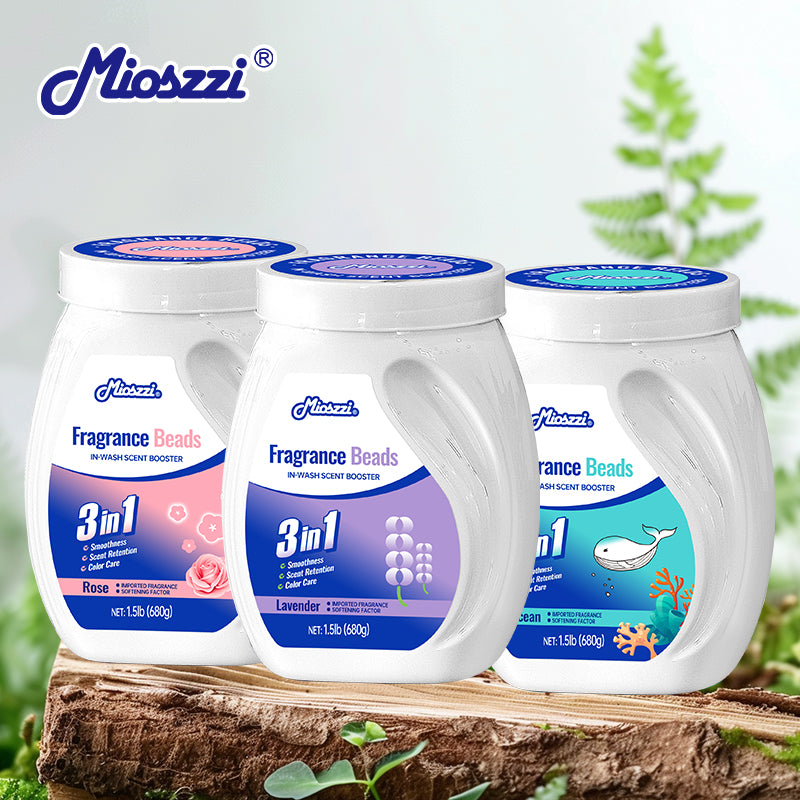 Mioszzi fragrance beads have a variety of fragrances to choose from, including fresh ocean fragrance, rich lavender fragrance and sweet cherry blossom fragrance. 