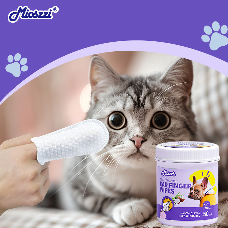 Mioszzi pet finger wipes, one piece at a time, which is easy to use and not wasteful.