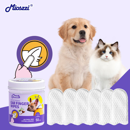 Mioszzi Pet Finger Cleaning Wipes, which are packaged in cans and do not worry about compression leakage.
