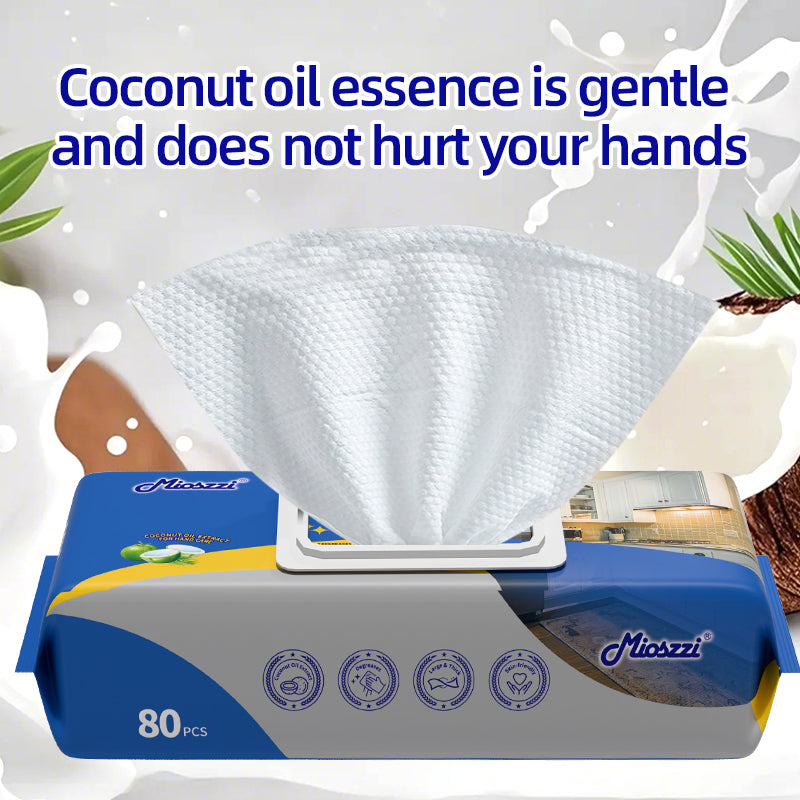Are wet wipes easy to break? Mioszzi kitchen wipes tell you with strength: "Thick enough and tough enough, it is easy to use"
