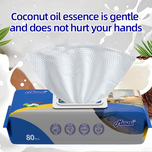 Are wet wipes easy to break? Mioszzi kitchen wipes tell you with strength: "Thick enough and tough enough, it is easy to use"