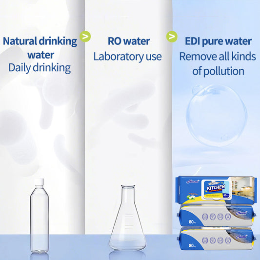 6 Packs Special Package Mioszzi Kitchen Cleaning Wet Wipes Quickly Dissolve Limescale & Soap Scum Bleach-free Non-irritating Formula Gentle and Gentle on Hands Thickened Material Deep Cleaning Must-have for Bathroom Renovation Multi-surface Cleaning Wipes