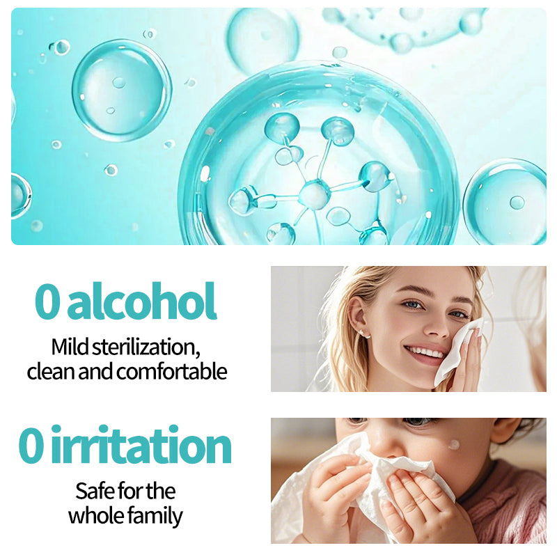 1. Water-based hygienic wipes, clean the skin while moisturizing it.

2. Selected formula, effectively reduces skin irritation, suitable for wiping the body and private parts.

3. Antibacterial disinfectant wipes, kill bacteria, remove stubborn stains, remove 99.9% of allergens on the surface, and effectively reduce the number of bacteria.

4. Hygienic wipes have a cleaning ability 3 times stronger than ordinary paper towels.

5. Mioszzi travel-sized hygienic wipes, 50 pieces per pack, affordable.