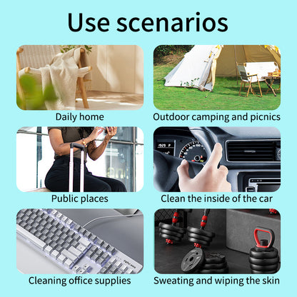 1. Water-based wipes, moisturizing the skin while cleaning it.

2. Selected formula, effectively reducing skin irritation, suitable for wiping the body and private parts.

3. Sterilizing and disinfecting wipes, effectively reducing the number of bacteria.

4. Sanitary and disinfecting sanitary wipes are 3 times stronger than paper towels.

5. Mioszzi travel-sized sanitary wipes, large quantity and affordable price.