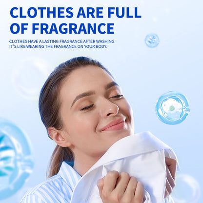 1. Powerful function, effective softening of fabrics, anti-static.

2. Hypoallergenic formula, safe to use for sensitive skin.

3. Laundry freshener that stays away from odor troubles.

4. Colloidal microcapsule technology, rubbing clothes to keep fragrance for a long time.

5. Large package suitable for home use, large quantity and affordable price.