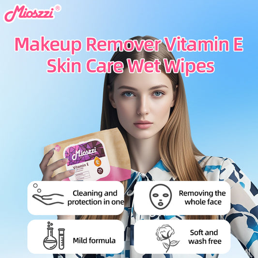 1. Suitable for a wide range of people, suitable for sensitive skin, aging skin.

2. Plant-based wipes, gentle and non-irritating.

3. No dyes, artificial fragrances, safer to use.

4. Simple makeup remover wipes, gently clean the skin and remove waterproof makeup.

5. Mild weak acid formula, maintain skin PH balance.