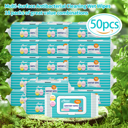 1. Selected formula, no harsh chemicals, skin-friendly wipes.

2. Suitable for wiping the body and private parts to eliminate odors.

3. Bathroom cleaning, removes 99.9% of allergens on the surface.

4.Kills bacteria and germs, cleans open wounds and surrounding skin, and reduces pain and chance of infection.

5. Pet-friendly cleaning and disinfecting wipes.

6. High-quality non-woven fabric, soft, absorbent, and not easy to tear.