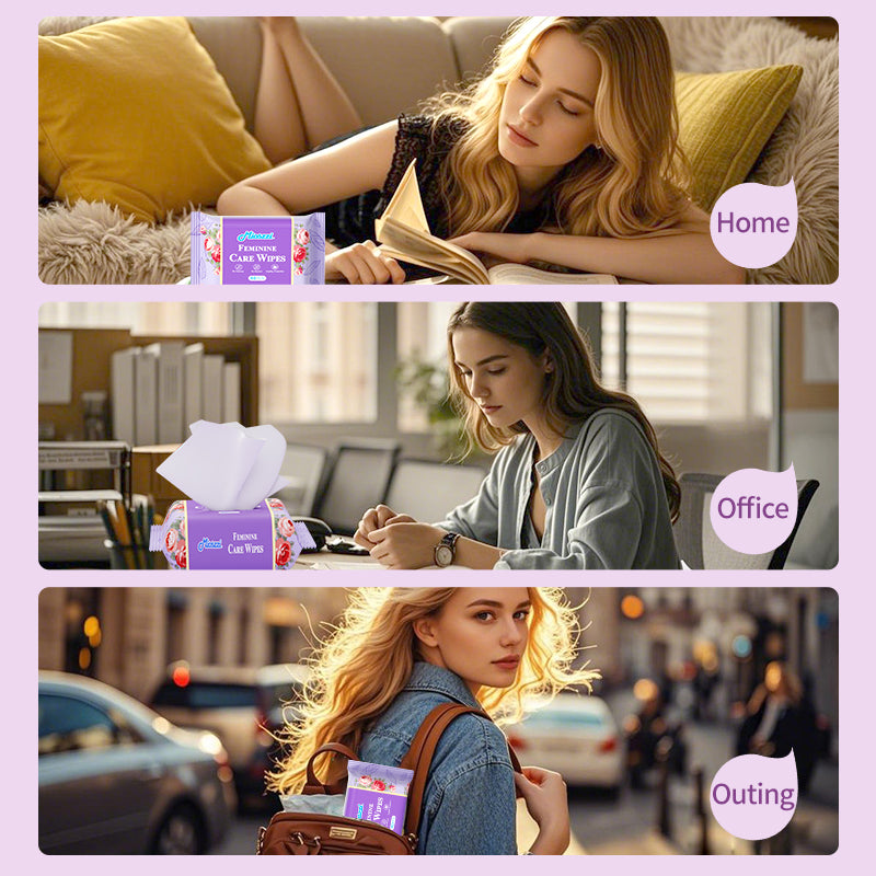 1. Mild and weakly acidic, it will not disrupt the immune balance of the private parts.

2. Mild formula, no chemical additives, no fragrance, no irritation.

3. Super soft non-woven fabric, skin-friendly touch, reducing friction on sensitive skin.

4. Multi-purpose, suitable for cleaning after sweating during exercise and after intimacy.

5. Deodorant body wipes can effectively eliminate dirt, grime, and sweat.

6. It can be easily put into the bag when going out, without taking up space.