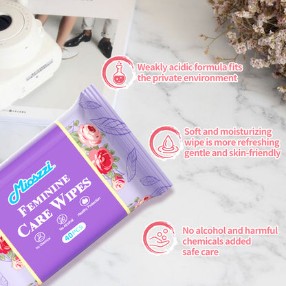 1. Mild and weakly acidic, it will not disrupt the immune balance of the private parts.

2. Mild formula, no chemical additives, no fragrance, no irritation.

3. Super soft non-woven fabric, skin-friendly touch, reducing friction on sensitive skin.

4. Multi-purpose, suitable for cleaning after sweating during exercise and after intimacy.

5. Deodorant body wipes can effectively eliminate dirt, grime, and sweat.

6. It can be easily put into the bag when going out, without taking up space.
