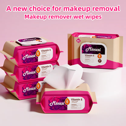 1. Makeup remover wipes that easily remove eye, face and neck makeup.

2. Alcohol-free, effectively reducing irritation to the skin.

3. Gentle formula with hyaluronic acid to moisturize and condition the skin.

4. Disposable large-size daily facial makeup remover wipes.

5. Suitable for people with neutral, mature and acne-prone skin.