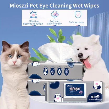 1. Natural organic ingredients, gentle plant formula, care for the health of pets.
2. Wipes can remove loose hairs and dirt for quick cleaning.
3. Wipe away environmental allergens or irritants to reduce dog dander well.
4. The added witch hazel extract can moisturize dry skin without rinsing, which is convenient and hygienic.
5. Universal wipes for puppies and large dogs.