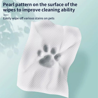 1. Natural organic ingredients, gentle plant formula, care for the health of pets.
2. Wipes can remove loose hairs and dirt for quick cleaning.
3. Wipe away environmental allergens or irritants to reduce dog dander well.
4. The added witch hazel extract can moisturize dry skin without rinsing, which is convenient and hygienic.
5. Universal wipes for puppies and large dogs.
