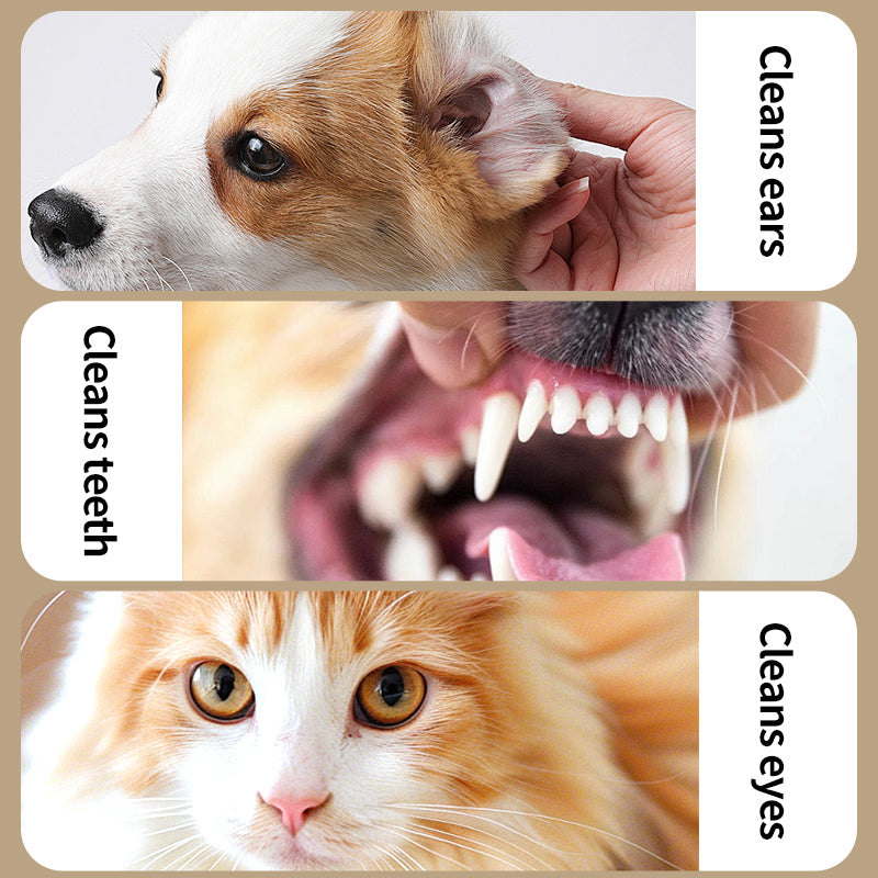 1. Infused with aloe vera and vitamin E, it effectively moisturizes skin and hair when cleansing.
2. Pet-friendly wipes, no dye, no bleach.
3. Safely removes sweat, body oil, and dirt while deodorizing surfaces and fighting bacteria.
4. Ultra-powerful, deep cleans, and itch-free.
5. Intensely cleanse eyes, ears, mouth, and facial stains.