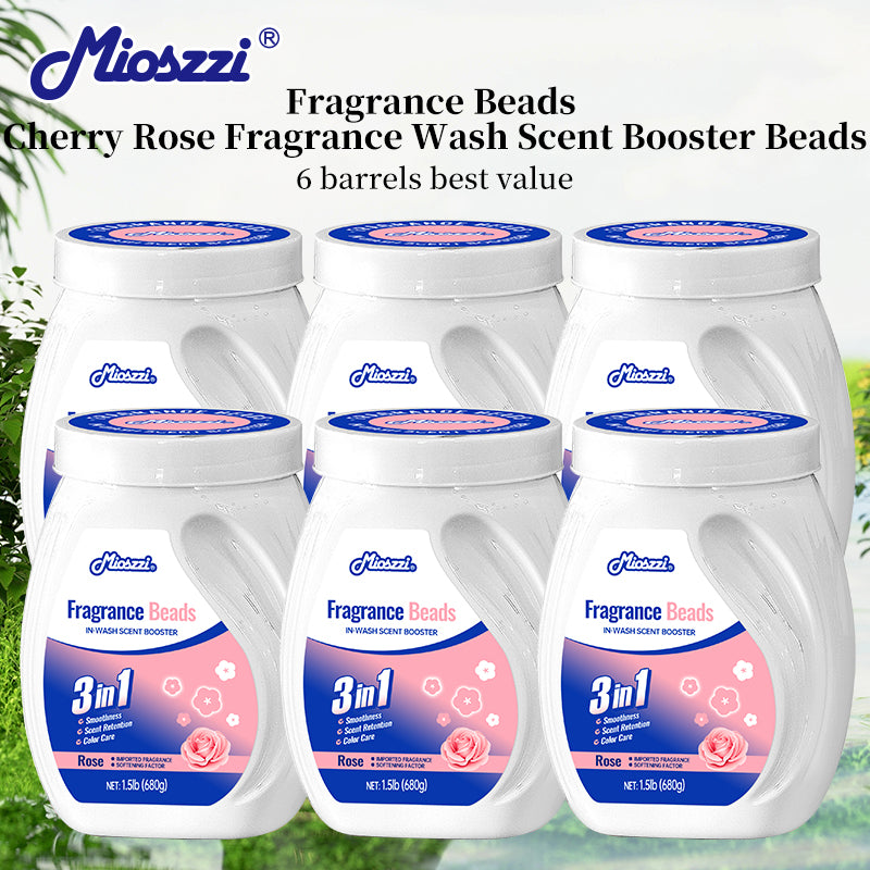 1. Laundry fragrance beads using deodorant technology effectively decompose odor molecules.

2. Microcapsule blasting technology allows clothes to retain fragrance for a long time.

3. Deodorant beads used for clothes can effectively remove sweat stains that are difficult to remove.

4. Effectively soften fabrics, anti-static to prevent clothing from clumping.

5. Value pack combination suitable for home use, large quantity and affordable price.