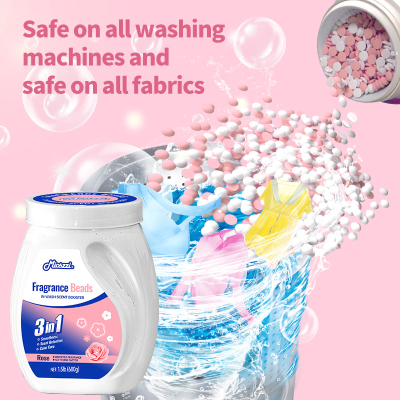 1. Laundry fragrance enhancer beads that can be used as air freshener.

2. Fragrance enhancer beads that effectively remove room odors.

3. Air freshener and home fragrance for house, car or gym.

4. Material-friendly formula, safe for pet families.

5. 1.5 lb bucket, suitable for home use, large quantity and affordable price.