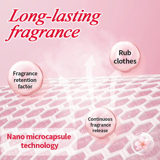 1. Laundry fragrance beads use deodorization technology to effectively decompose odor molecules.

2. Microcapsule blasting technology allows clothes to retain fragrance for a long time.

3. Clothing deodorizing beads can effectively remove sweat stains and body odor that are difficult to remove.

4. Effectively soften fabrics, prevent static electricity, and prevent clothing from clumping.

5. Super value combination pack, suitable for home use, safe and easy-to-melt formula.