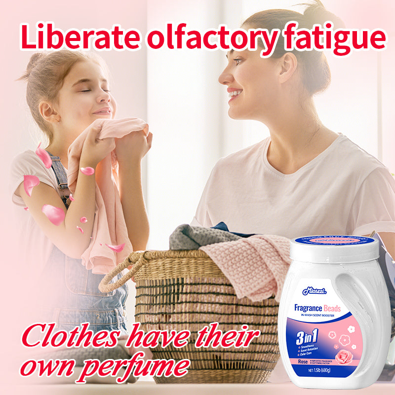 1. Laundry fragrance beads use deodorization technology to effectively decompose odor molecules.

2. Microcapsule blasting technology allows clothes to retain fragrance for a long time.

3. Clothing deodorizing beads can effectively remove sweat stains and body odor that are difficult to remove.

4. Effectively soften fabrics, prevent static electricity, and prevent clothing from clumping.

5. Super value combination pack, suitable for home use, safe and easy-to-melt formula.