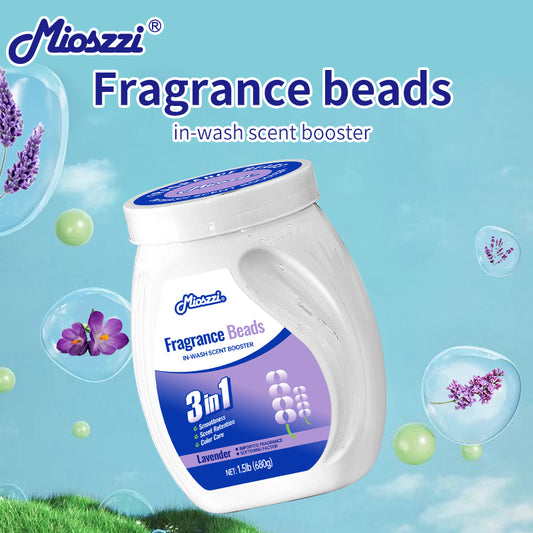 1. Laundry fragrance beads using deodorant technology effectively decompose odor molecules.

2. Microcapsule blasting technology allows clothes to retain fragrance for a long time.

3. Deodorant beads used for clothes can effectively remove sweat stains that are difficult to remove.

4. Effectively soften fabrics, anti-static to prevent clothing from clumping.

5. Value pack combination suitable for home use, large quantity and affordable price.