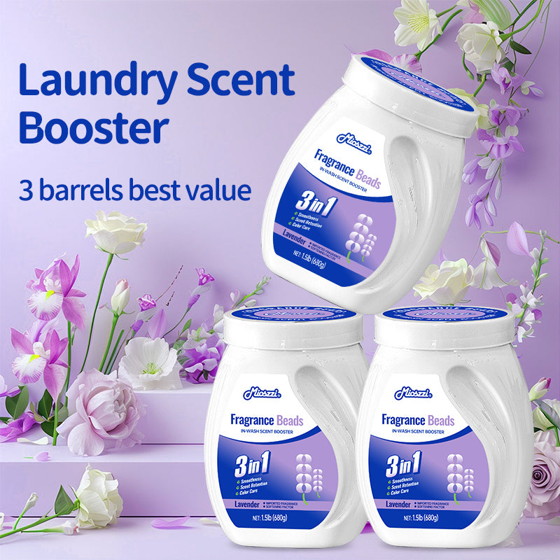 1. Laundry fragrance beads using deodorant technology effectively decompose odor molecules.

2. Microcapsule blasting technology allows clothes to retain fragrance for a long time.

3. Deodorant beads used for clothes can effectively remove sweat stains that are difficult to remove.

4. Effectively soften fabrics, anti-static to prevent clothing from clumping.

5. Value pack combination suitable for home use, large quantity and affordable price.