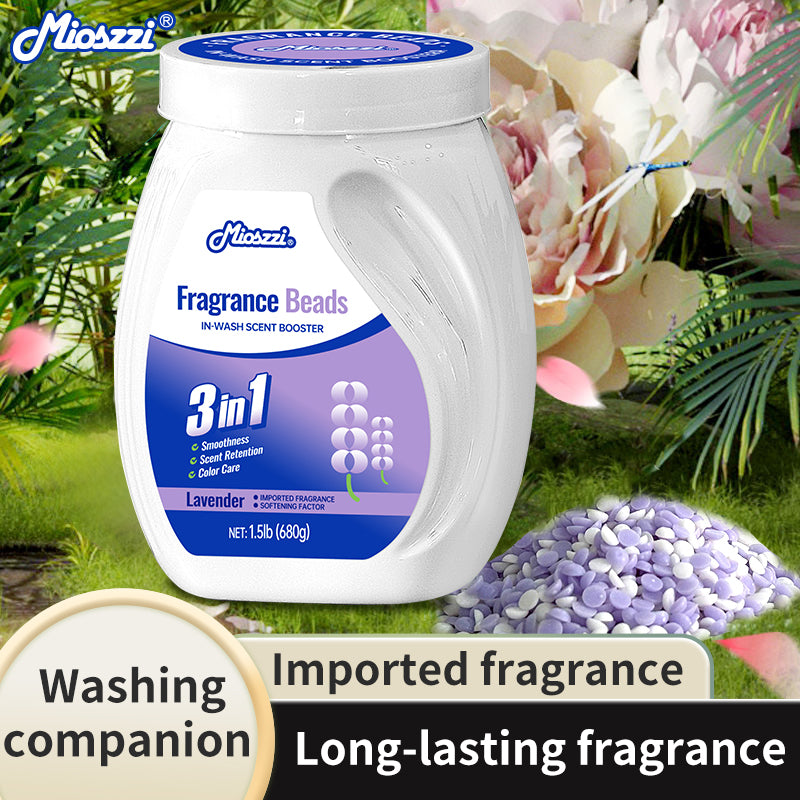 1. Smooth, fragrance retention, and color protection in one.

2. Use laundry fragrance beads to effectively prevent fabric damage.

3. It can effectively remove sweat stains that are difficult to remove.

4. Use deodorant beads to enhance freshness and maintain a good mood all day long.

5. Safe for all loads including towels, active wear and children's sleepwear.